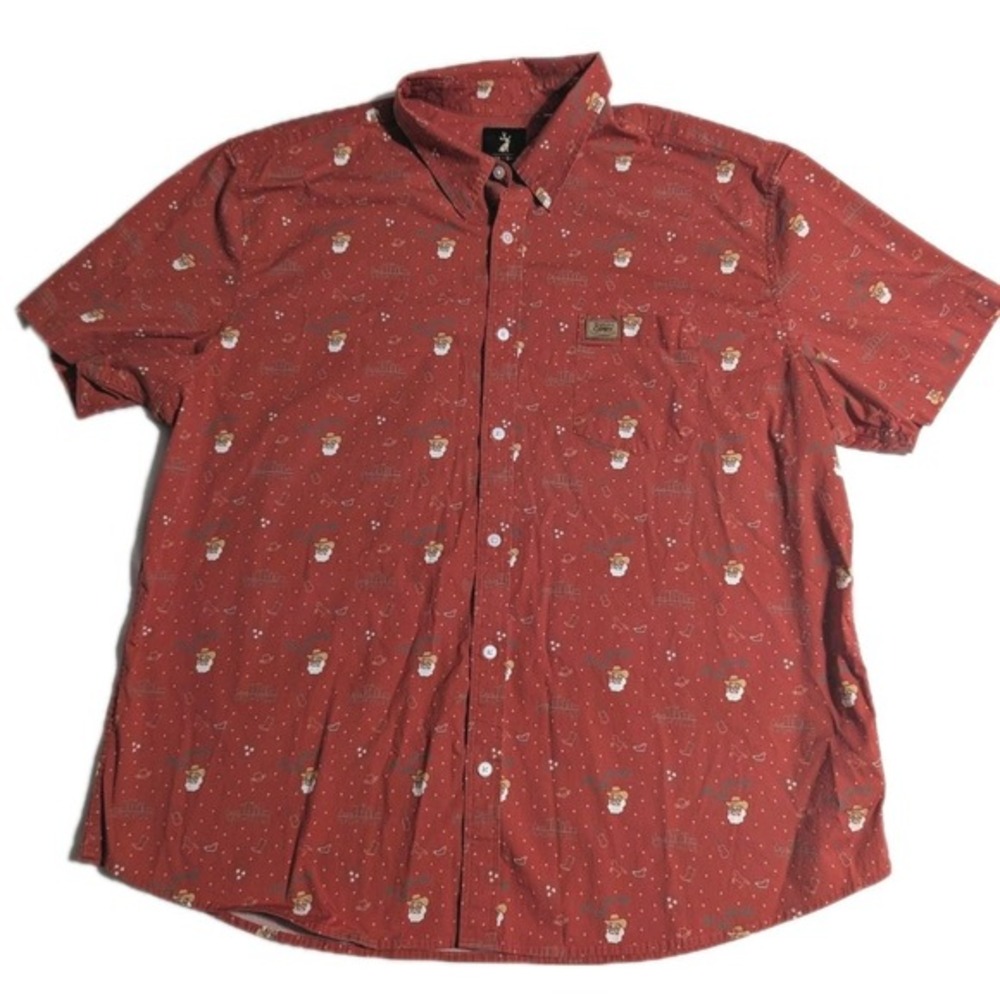 Jack + Sage Men's Grand Ole Opry Nashville Christmas Shirt 3XL Ho Ho Howdy Santa